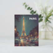 Carte Postale Tour Eiffel Paris (Debout devant)