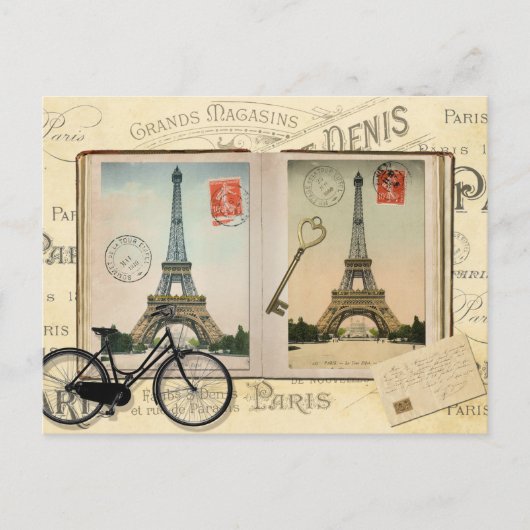 Carte Postale Tour Eiffel Paris (Devant)