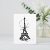 Carte Postale Tour Eiffel Paris (Debout devant)