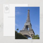 Carte Postale Tour Eiffel, Paris (Devant / Derrière)