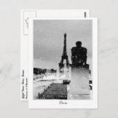 Carte Postale Tour Eiffel, Paris (Devant / Derrière)