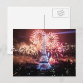 Carte postale Tour Eiffel, Paris France (Devant / Derrière)