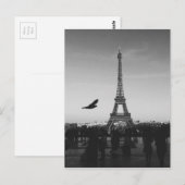 Carte Postale Tour Eiffel Paris, France (Devant / Derrière)