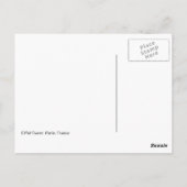 Carte Postale Tour Eiffel. Paris, France (Dos)