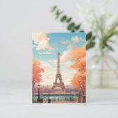 Carte Postale Tour Eiffel, Paris, France (Debout devant)