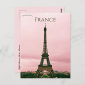 Carte Postale Tour Eiffel Paris France (Devant / Derrière)