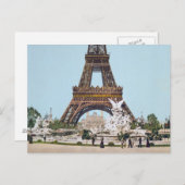 Carte Postale Tour Eiffel, Paris France 1889 (Devant / Derrière)