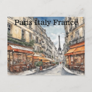 Carte Postale Tour Eiffel Paris France Scène de ville 
