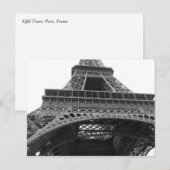 Carte Postale Tour Eiffel Paris France Voyage (Devant / Derrière)