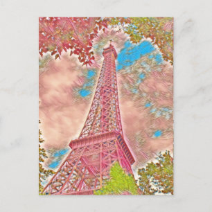 Carte postale Tour Eiffel Paris Impressionniste