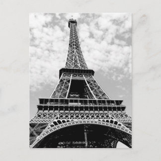 Carte Postale Tour Eiffel Paris Noir & Blanc