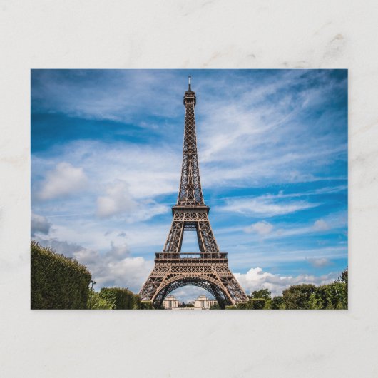Carte Postale Tour Eiffel Paris Voyage (Devant)