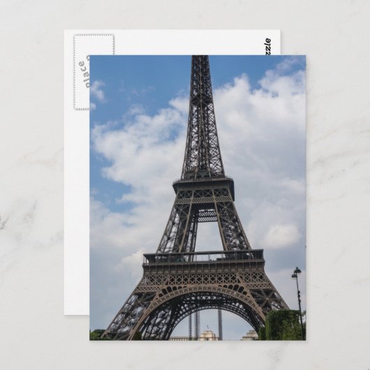 Carte Postale Tour Eiffel Paris Voyage (Devant / Derrière)