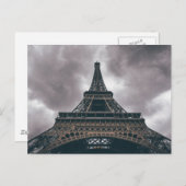 Carte Postale Tour Eiffel Paris Voyage Français (Devant / Derrière)