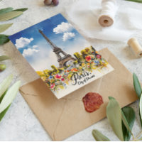 Tour Eiffel Rêve Aquarelle