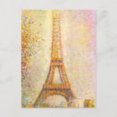 Carte postale Tour Eiffel Seurat (Devant)