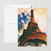 Carte Postale Tour Eiffel Ukiyo-e (Devant / Derrière)