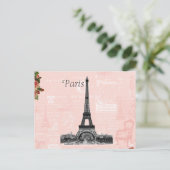 Carte Postale Tour Eiffel vintage (Debout devant)
