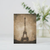 Carte Postale tour eiffel vintage (Debout devant)