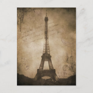 Carte Postale tour eiffel vintage