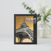 Carte Postale tour eiffel vintage (Debout devant)