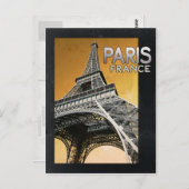 Carte Postale tour eiffel vintage (Devant / Derrière)