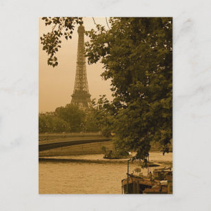 Carte Postale Tour Eiffel vintage