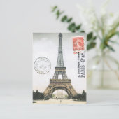 Carte Postale Tour Eiffel vintage...carte postale (Debout devant)