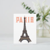 Carte Postale Tour Eiffel vintage Paris Europe (Debout devant)