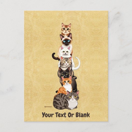 Carte Postale Tour Feline Cat-Er-Pillar (Devant)