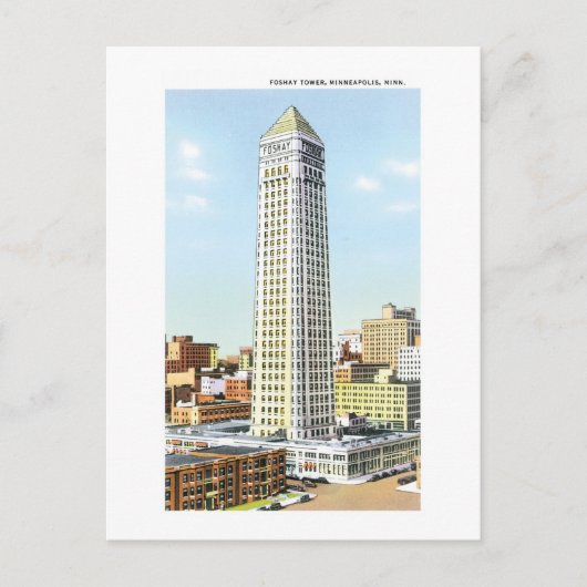 Carte Postale Tour Foshay, Minneapolis, Minnesota (Devant)