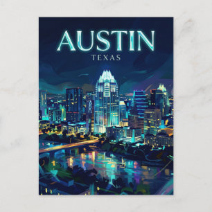 Carte Postale Tour Frost Bank États-Unis