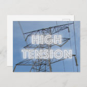 Carte Postale Tour haute tension (Devant / Derrière)