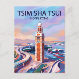 Carte Postale Tour horloge, Tsim Sha Tsui Hong Kong