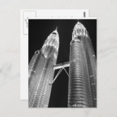 Carte Postale Tour jumelle Petronas, KLCC (Devant / Derrière)