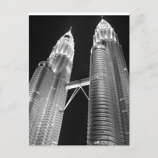 Carte Postale Tour jumelle Petronas, KLCC (Devant)