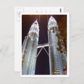 Carte Postale Tour jumelle Petronas, KLCC (Devant / Derrière)
