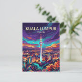 Carte Postale Tour KL Malaisie (Debout devant)