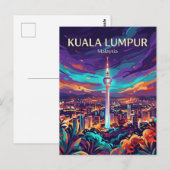 Carte Postale Tour KL Malaisie (Devant / Derrière)