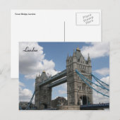 Carte Postale tour london (Devant / Derrière)