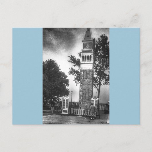 Carte Postale Tour Noir Et Blanc (Devant)