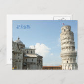 Carte Postale Tour penchée (Devant / Derrière)