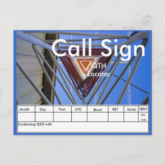 Carte Postale Tour radio amateur QSL