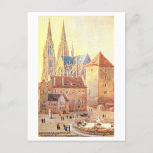 Carte Postale Tour romaine antique et cour ducale, Ratisbonne
