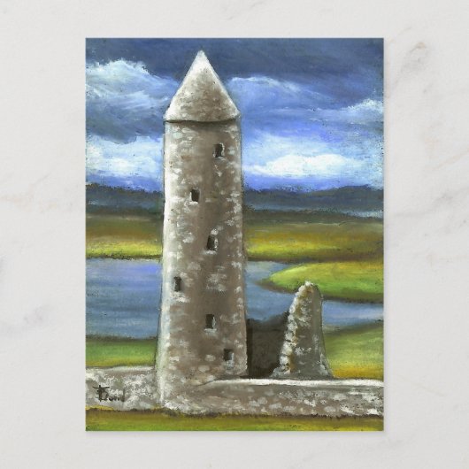 Carte Postale Tour ronde Clonmacnoise (Devant)