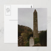 Carte Postale Tour ronde, Glendalough, Co. Wicklow, Irlande (Devant / Derrière)