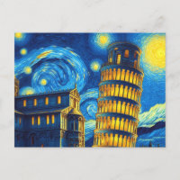 Tour Starry Night Leaning De Pise Italie