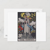 Carte Postale Tour Tarot Card Image (Devant / Derrière)