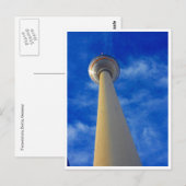 Carte Postale tour télévisée bleue (Devant / Derrière)