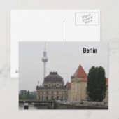 Carte Postale Tour télévisée de Berlin (Devant / Derrière)